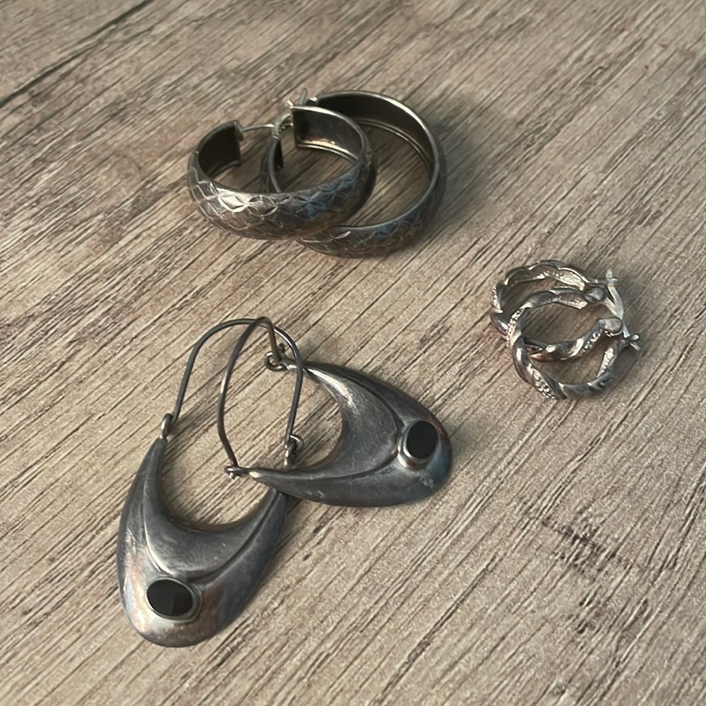 Sterling silver earrings 925